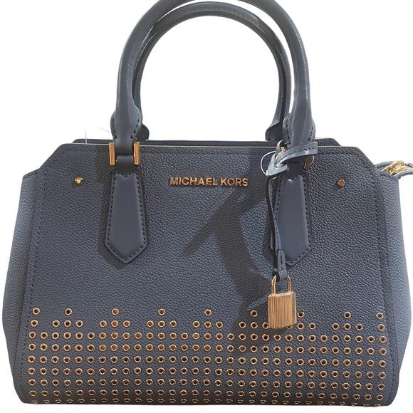 MICHAEL Michael Kors Handbags - Michael Kors Baby blue satchel crossbody purse NWT $348